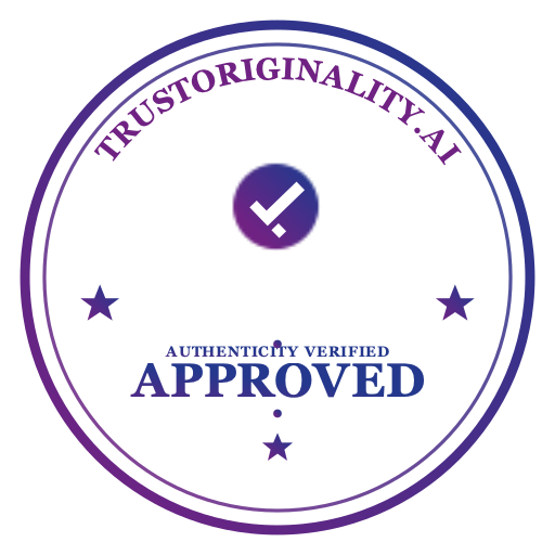 TrustOriginality approved certificate stamp